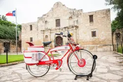 Pee-wee’s bike is at the Alamo, but not where you think